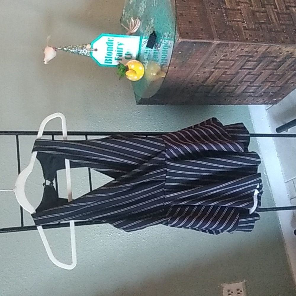 See you Monday pinstriped jumper
